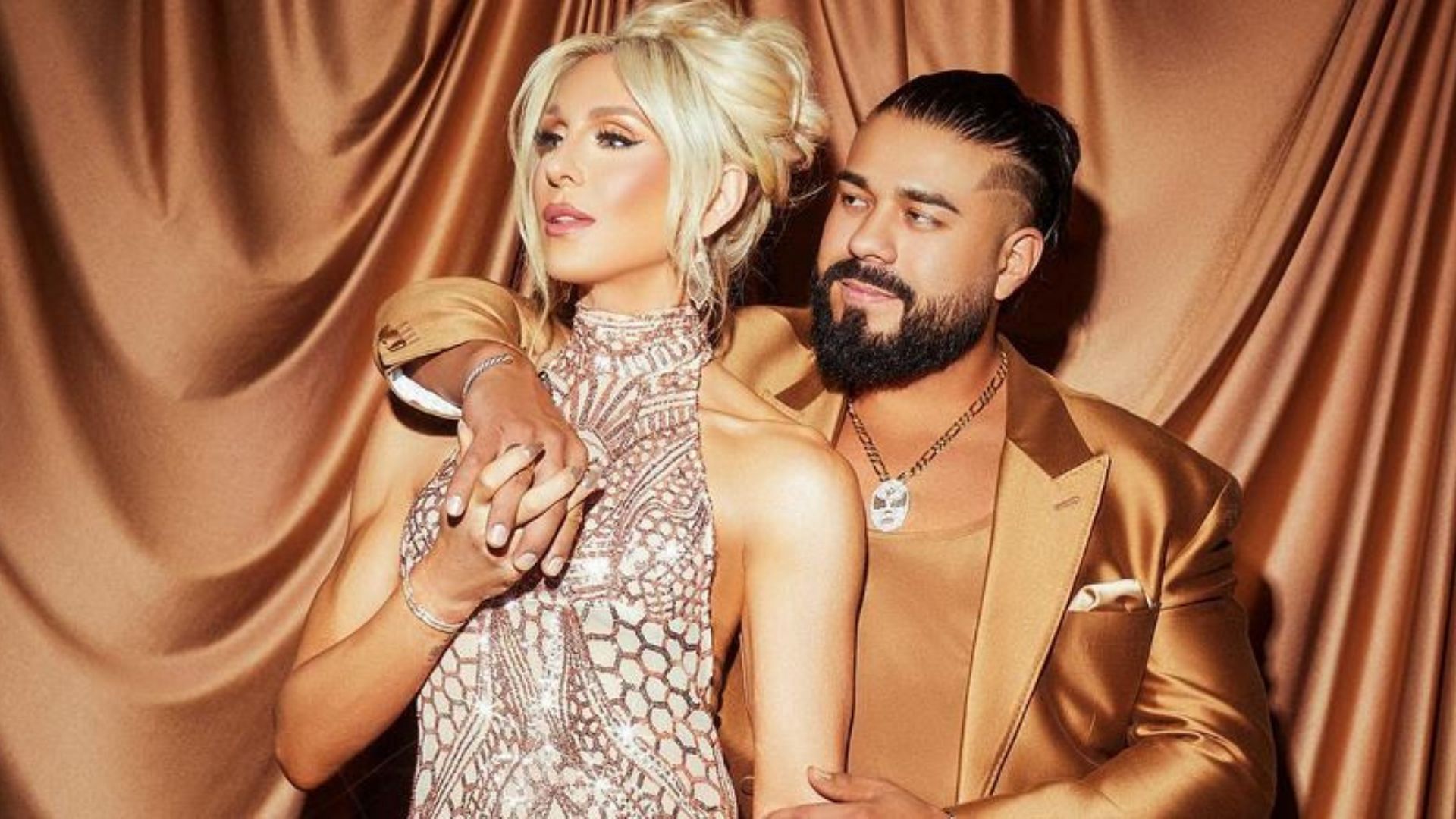 Andrade El Idolo and Charlotte Flair were married last year