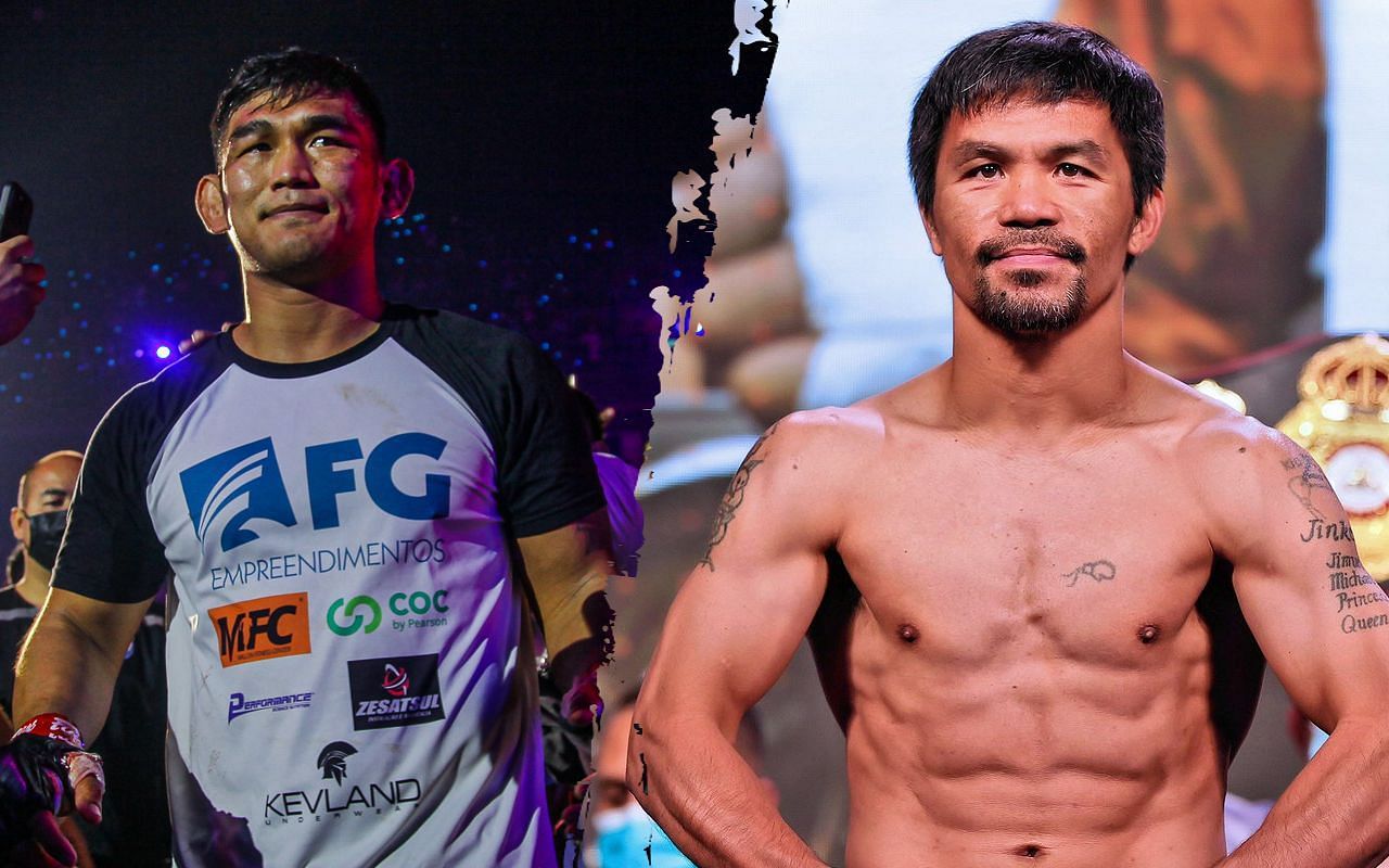 Aung La N Sang, Manny Pacquiao | Image courtesy of ONE