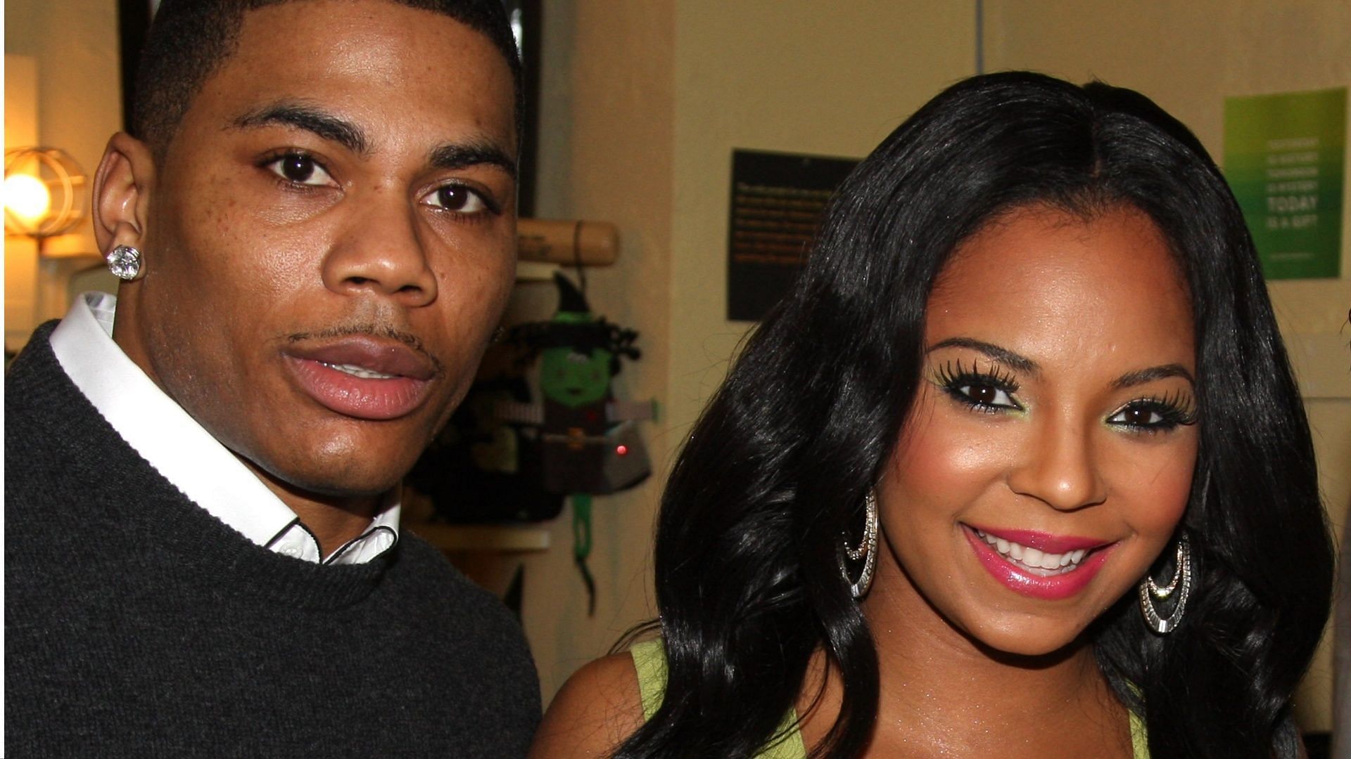 Nelly and Ashanti. (Photo via Getty Images)