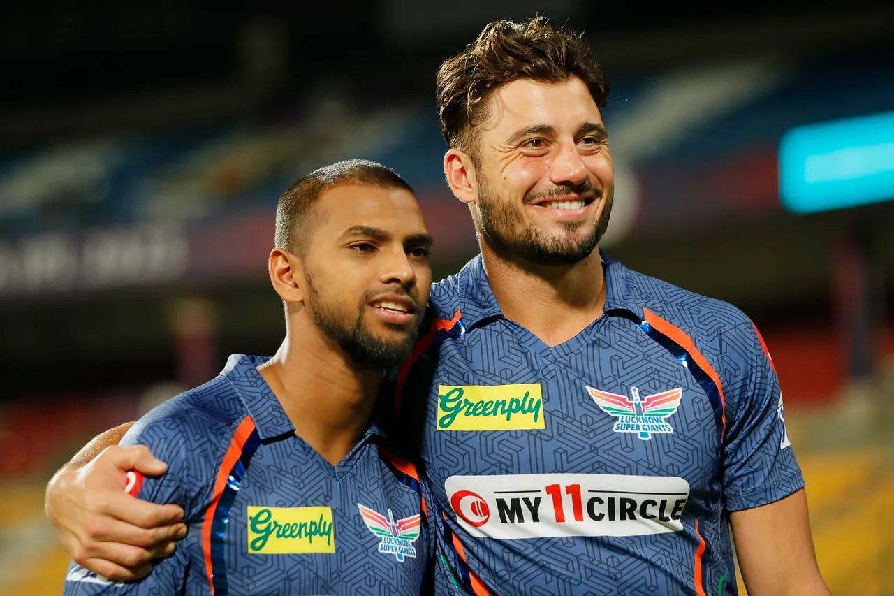 Nicholas Pooran and Marcus Stoinis destroyed RCB&#039;s bowling lineup. (Image Courtesy: IPLT20.com)
