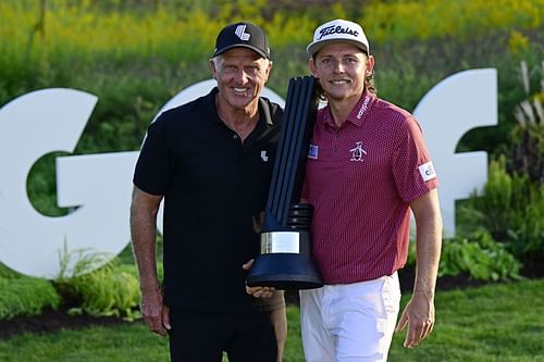 Cameron Smith and Greg Norman during LIV Golf Chicago Invitational