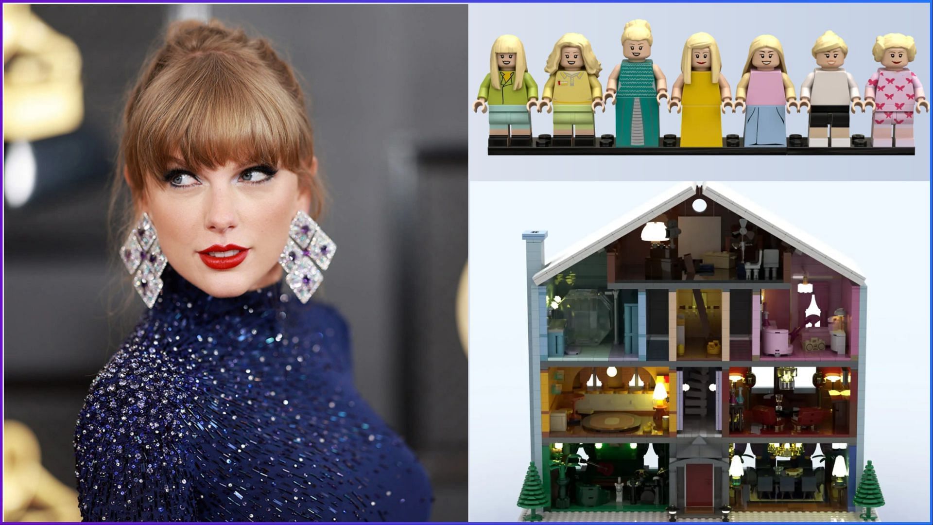 The review process for Lucy33&#039;s Taylor Swift Lego Lover House project begins in May 2023 (Image via Matt Winkelmeyer / Getty Images / Lego Ideas)