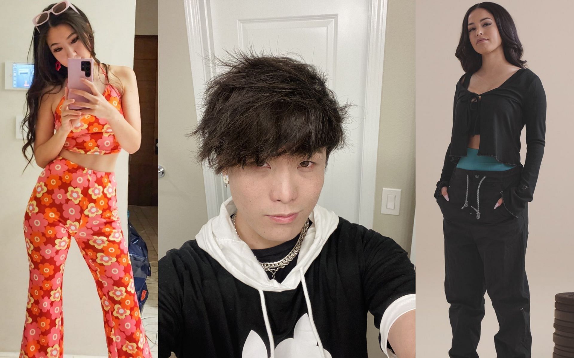 Valkyrae, Sykkuno, and Fuslie talk about their Coachella 2022 experience (Images via Fuslie, Sykkuno, and Valkyrae/Twitter) 