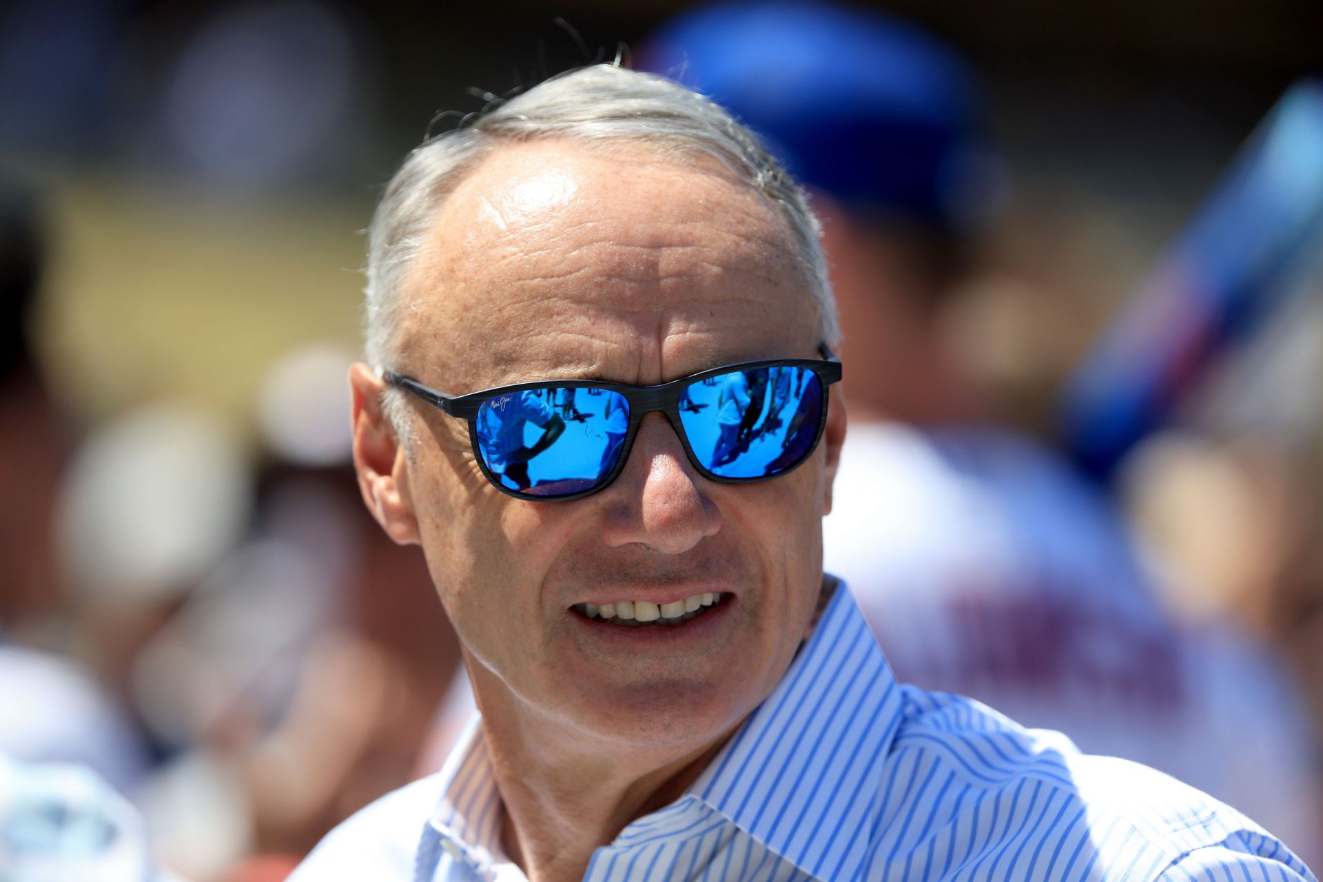 Commissioner of Baseball Robert D. Manfred Jr. at Dodger Stadium