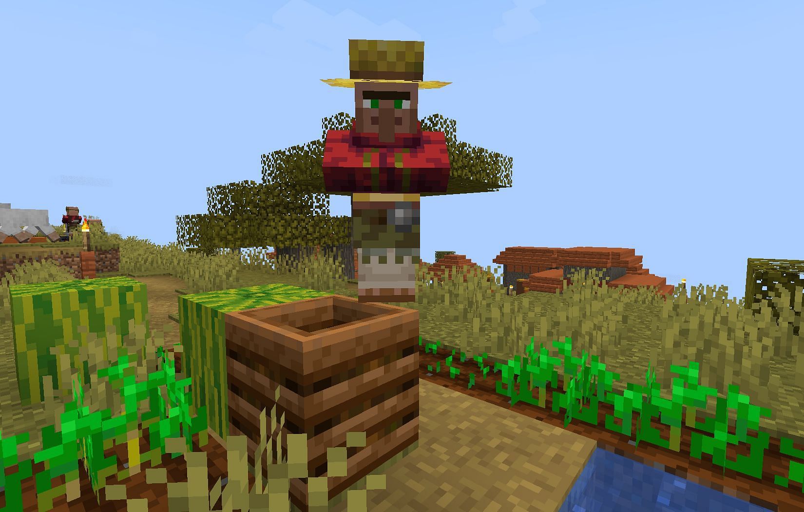 Farmer villager (Image via Mojang)