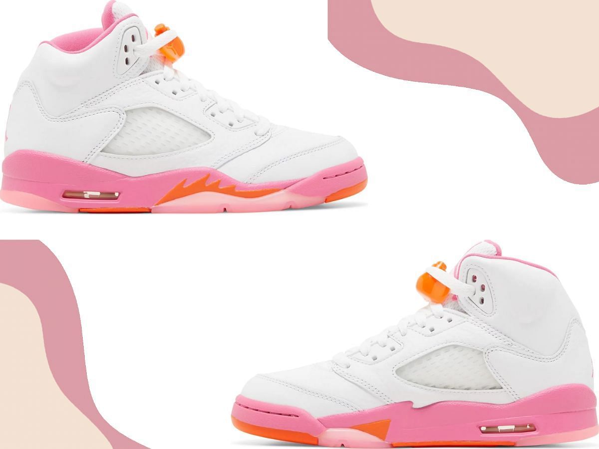 AJ 5 Retro GS &lsquo;Pinksicle&rsquo; (Image via Sportskeeda)