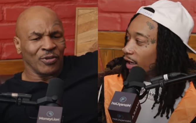 Mike Tyson violently chokes on weed attempting Wiz Khalifa's kush-up challenge