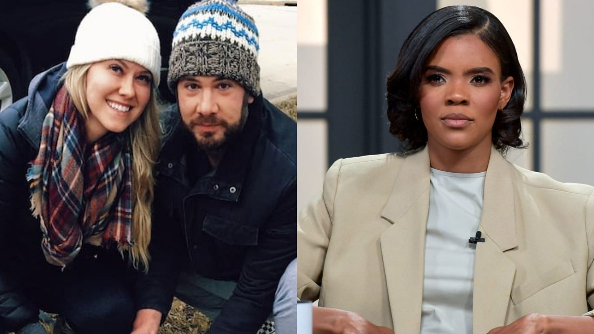 Hilary and Steven Crowder, Candace Owens. (Photo via @louderwithcrowder/Instagram, Jason Davis/Getty Images)