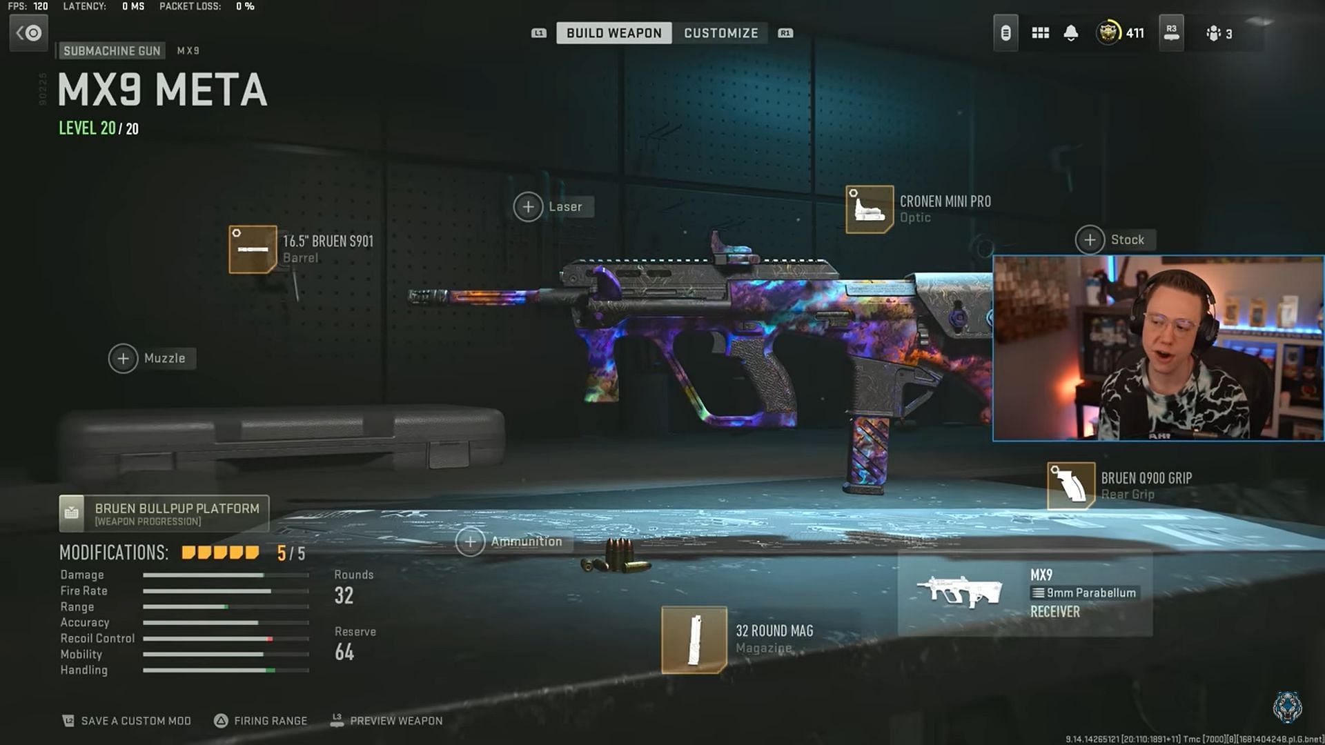 Best loadout for MX9 in Season 4 (Image via Activision and YouTube/WhosImmortal)
