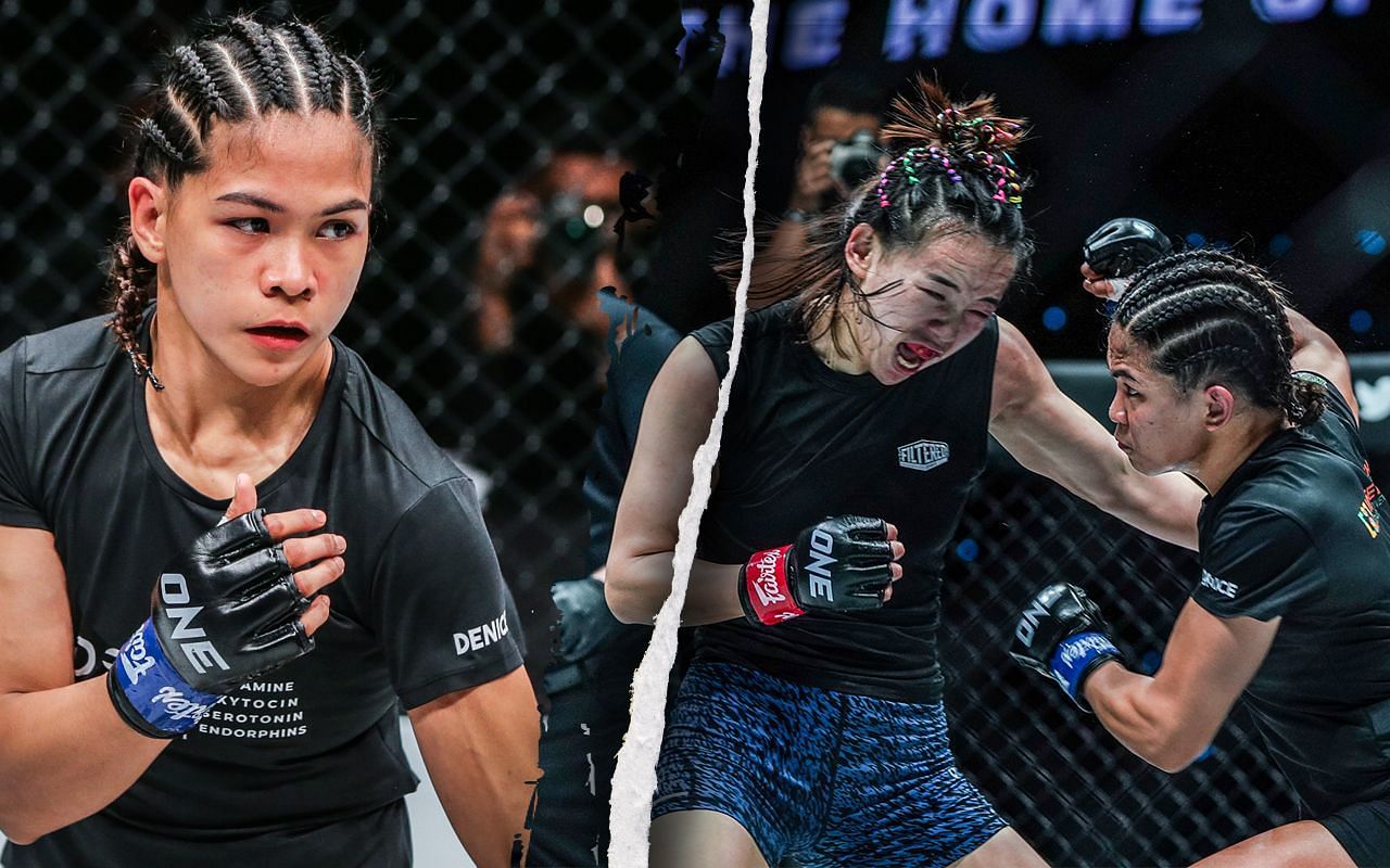 (left)  Denice Zamboanga and (right) Lin Heqin at ONE on Prime Video 5 [Credit: ONE Championship]