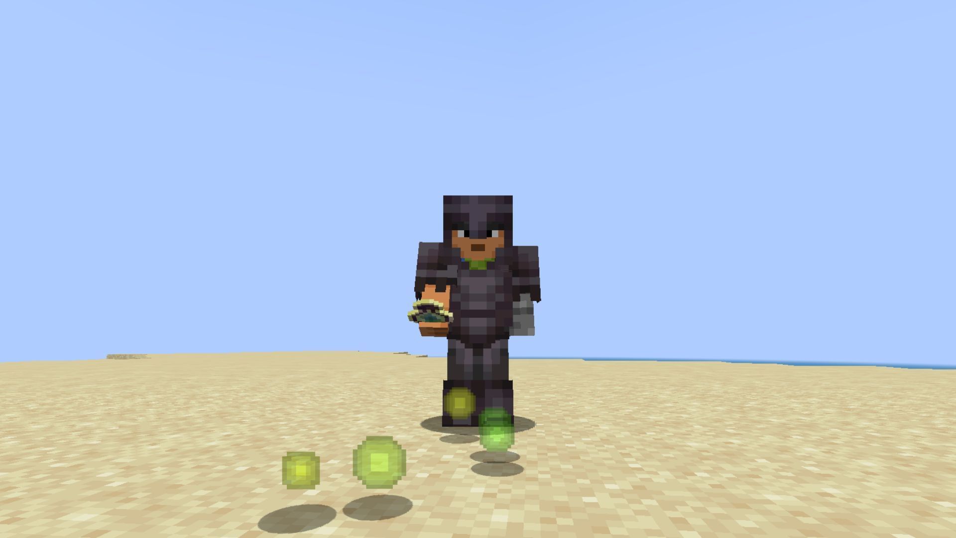 Heal your helmet with experience orbs (Image via Mojang)