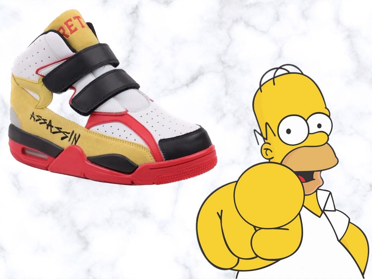RETRO Clothing Homer Simpson Assassin shoe (Image via Sportskeeda)
