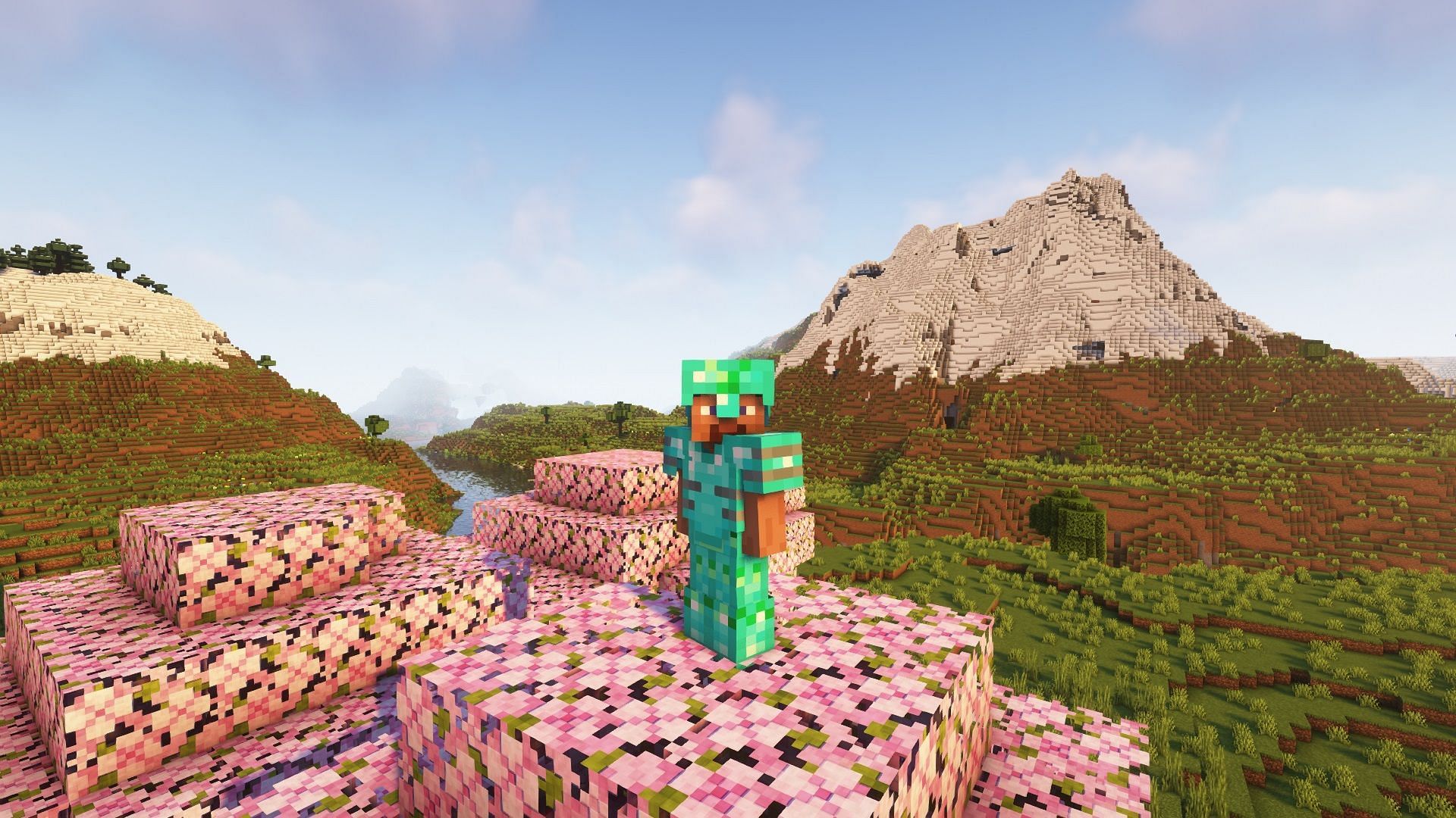 Minecraft experimental features with shaders (Image via Mojang)