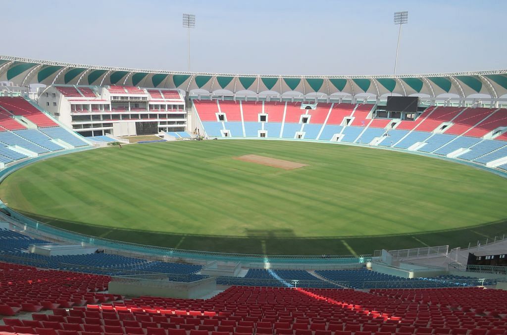 The Ekana Stadium in Lucknow has had pitches on the slower side of late (P.C.:Twitter)