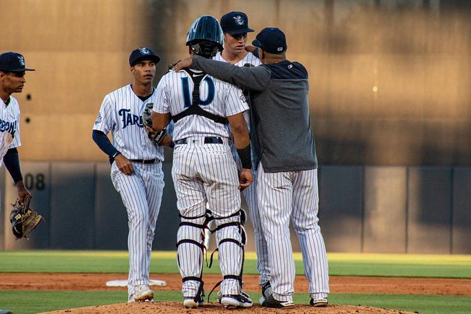 Yankees, Phillies minor league coaches gets into massive brawl after batter  plunked