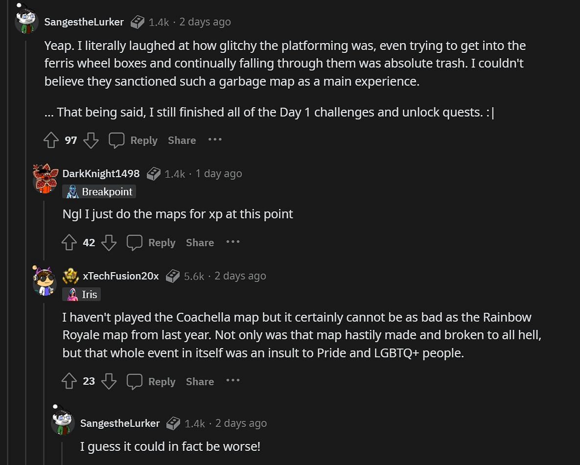Here&#039;s what fans have to say about Creative Maps (Image via Reddit/FortNiteBR)