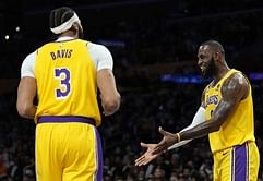 "AD had a brain fart" - LeBron James hilariously trolls Anthony Davis after he messed up Dennis Schroder's game-winning three