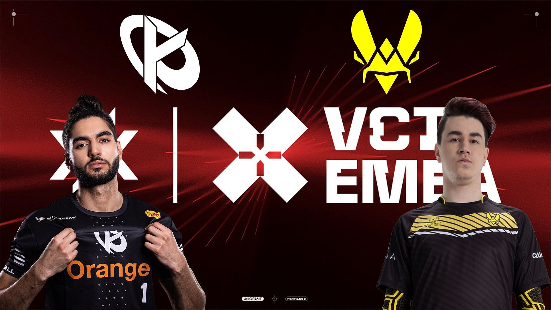 Karmine Corp vs Team Vitality at the VCT EMEA League 2023 (Image via Sportskeeda)