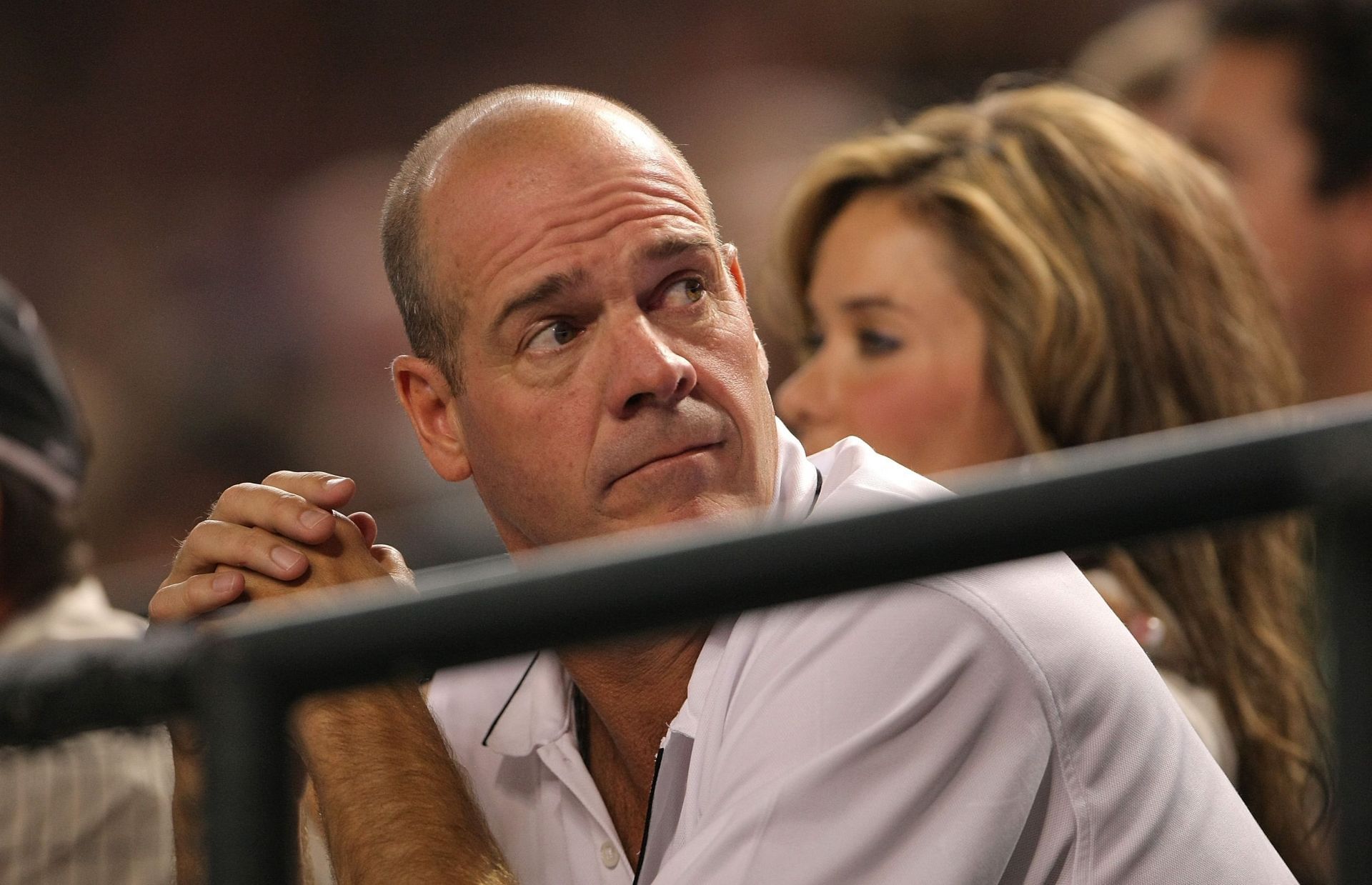 Charlie Monfort team owner of the Colorado Rockies watches his team play the Arizona Diamondbacks during Game Two of the National League Championship Series at Chase Field on October 12, 2007 in Phoenix, Arizona. The Rockies defeated the Diamondbacks 3-2 in the 11th inning to take a 2-0 series lead. (Photo by Doug Pensinger/Getty Images)