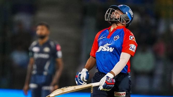 Why is Prithvi Shaw not in DC's playing 11 vs RR in today's IPL 2023 match?