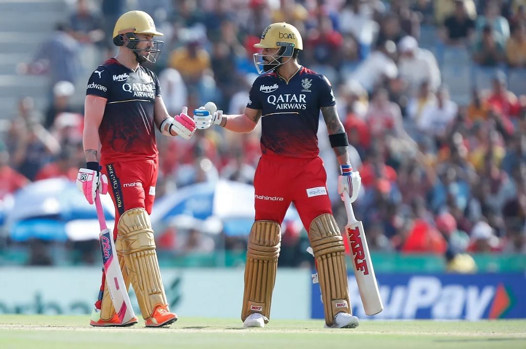 Faf du Plessis and Virat Kohli in action for RCB [IPLT20]