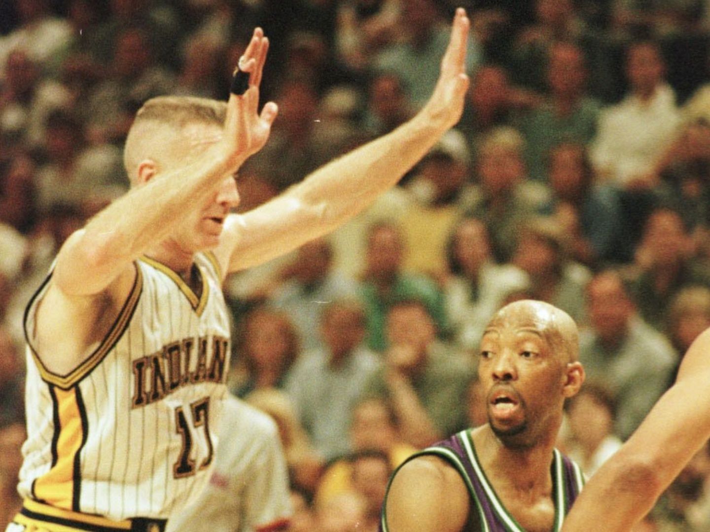 Indiana Pacers vs Milwaukee Bucks in the first round of the 1999 NBA playoffs.