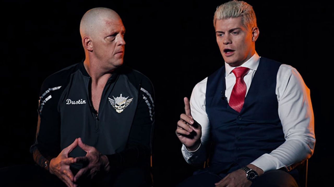 Dustin Rhodes and Cody Rhodes are former WWE tag team champions