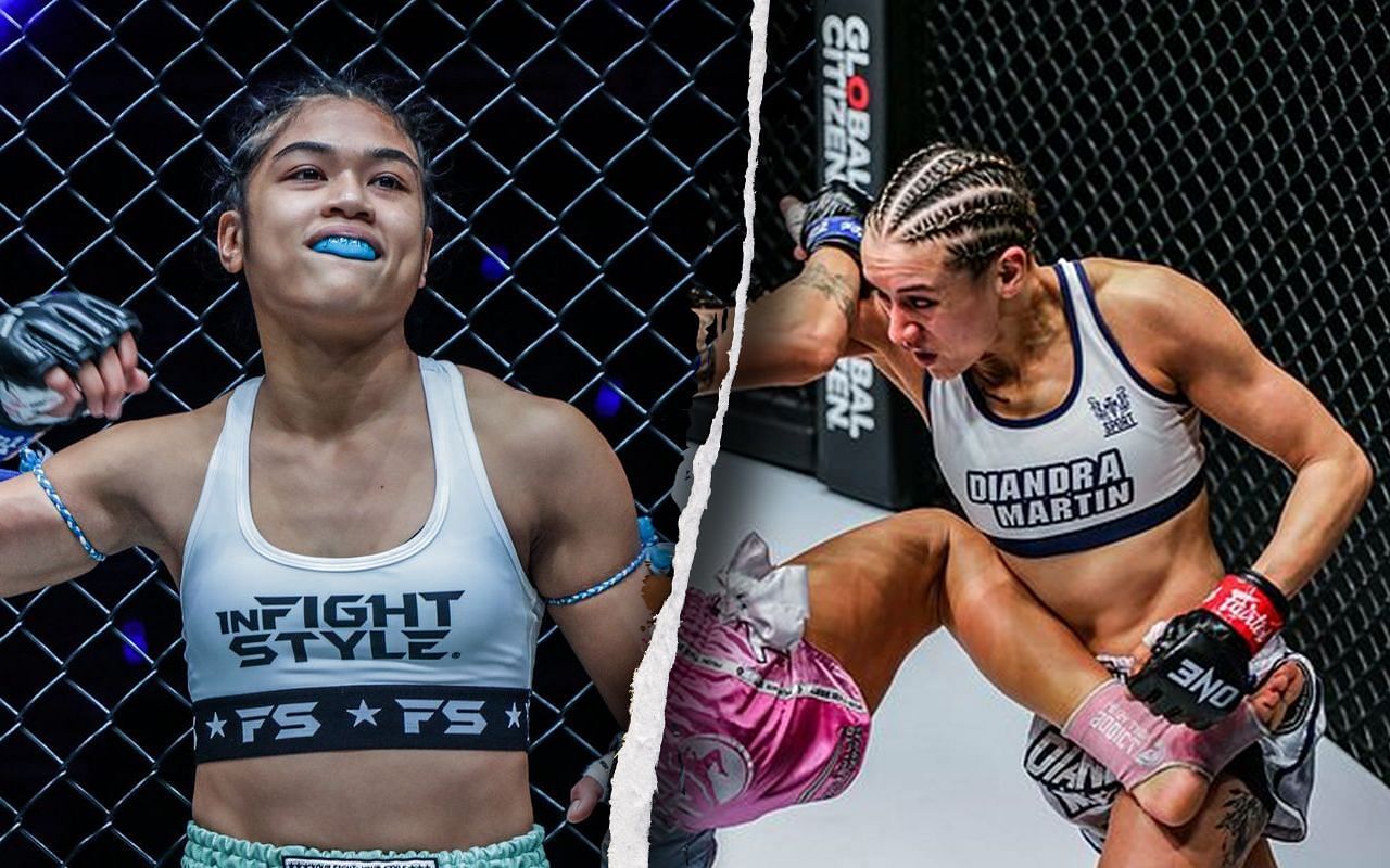 Jackie Buntan (Left) faces Diandra Martin (Right) at ONE Fight Night 10