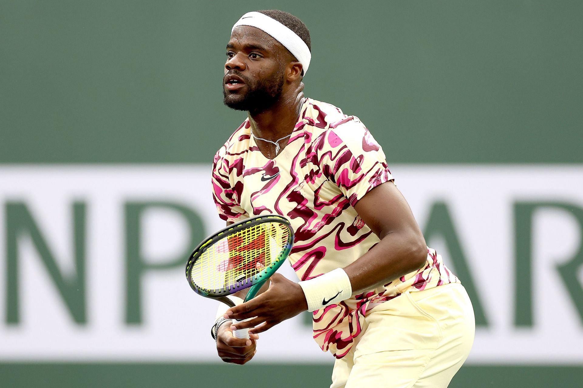 Frances Tiafoe in action at the 2023 Indian Wells Masters