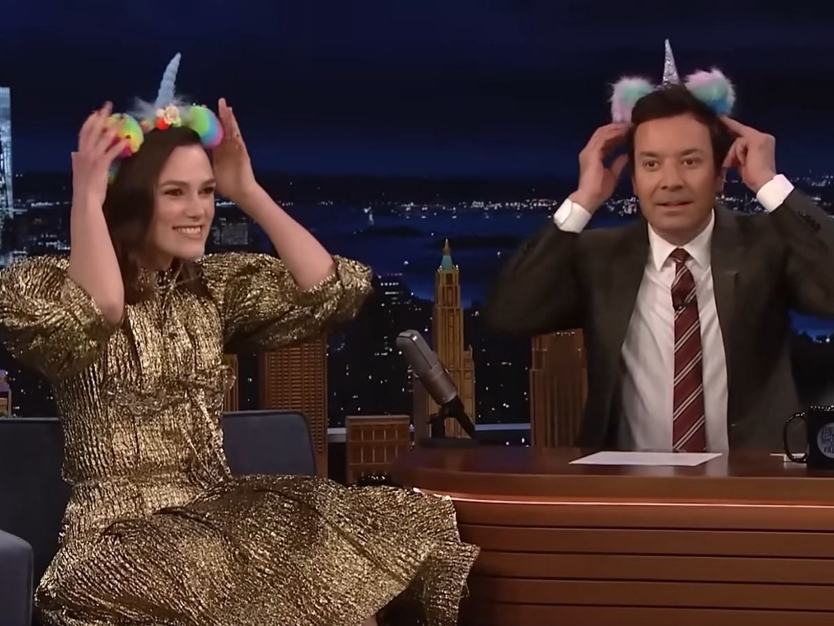 Keira Kneightley in Jimmy Fallon Show