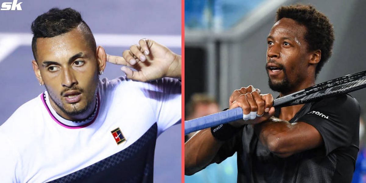 Nick Kyrgios (left) and Gael Monfils (right)