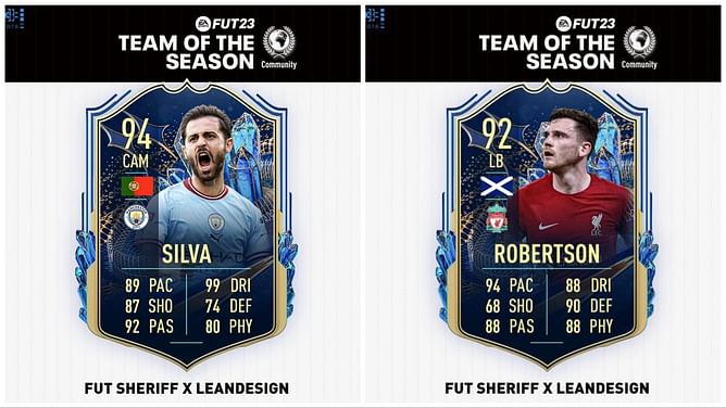 FIFA 23 leaks reveal Bernardo Silva and Andrew Robertson as Community TOTS players