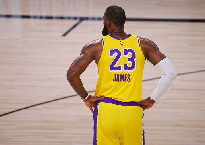 How many franchises has LeBron James defeated in playoff series?