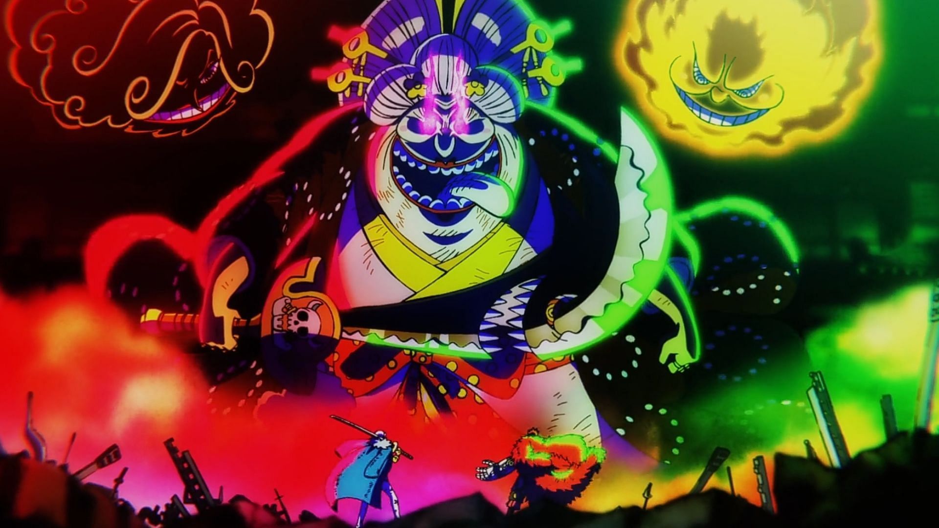Big Mom reveals her new form in One Piece episode 1056 (Image via Toei Animation)