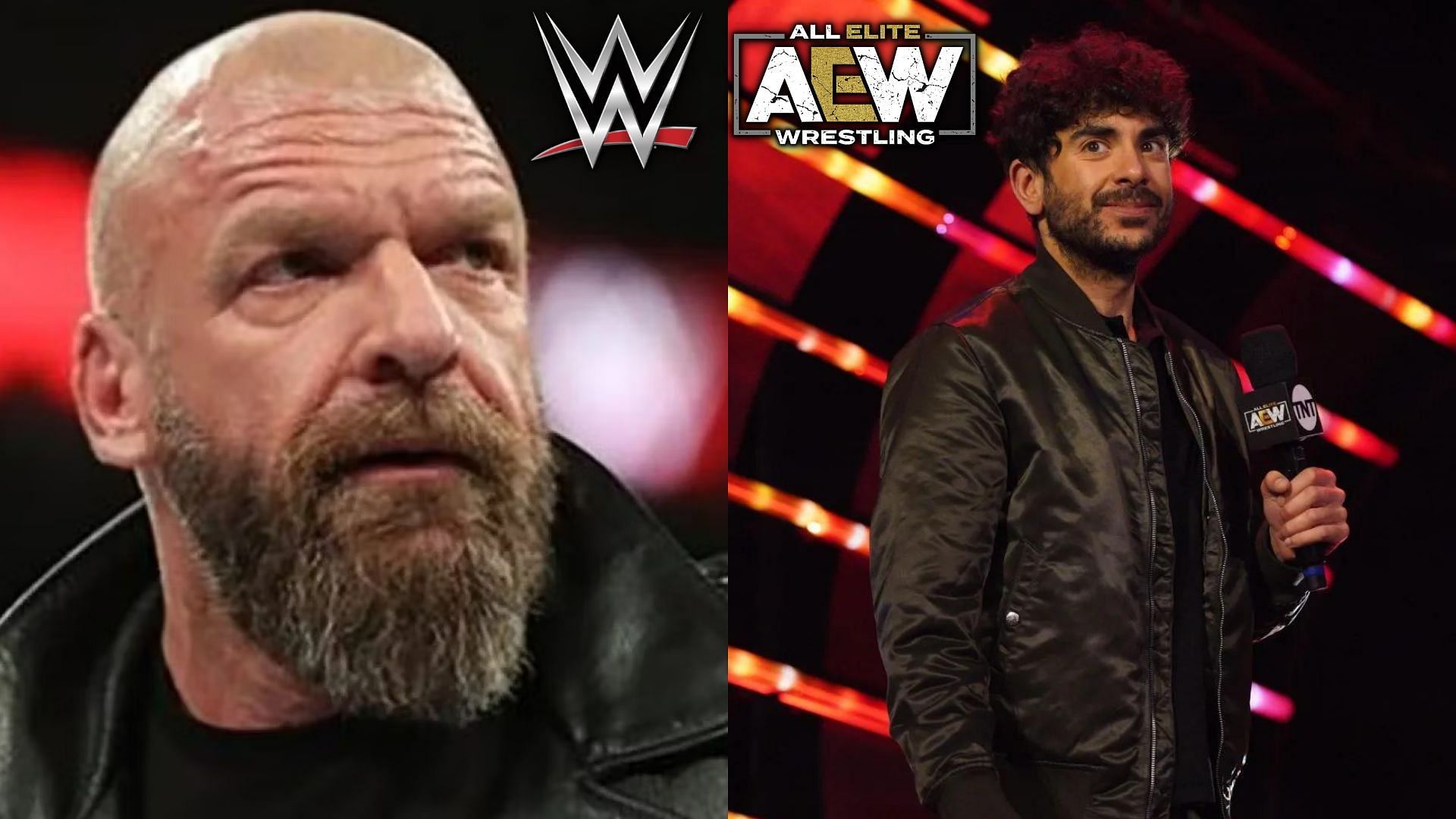 Triple H (left), Tony Khan (right)