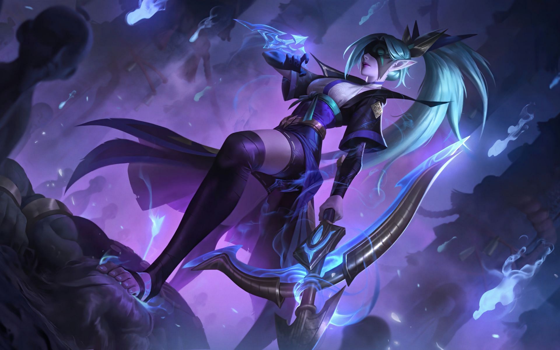 Vayne is one of the best 1v9 ADC pairings with Lulu support (Image via Riot Games)