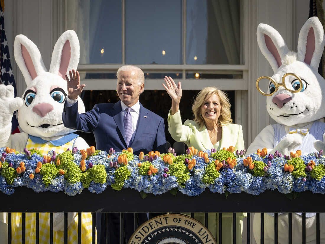 Details explored about Easter Egg Roll at White House as President Biden and First Lady hosted about 30,000 attendees. (Image via Getty Images)