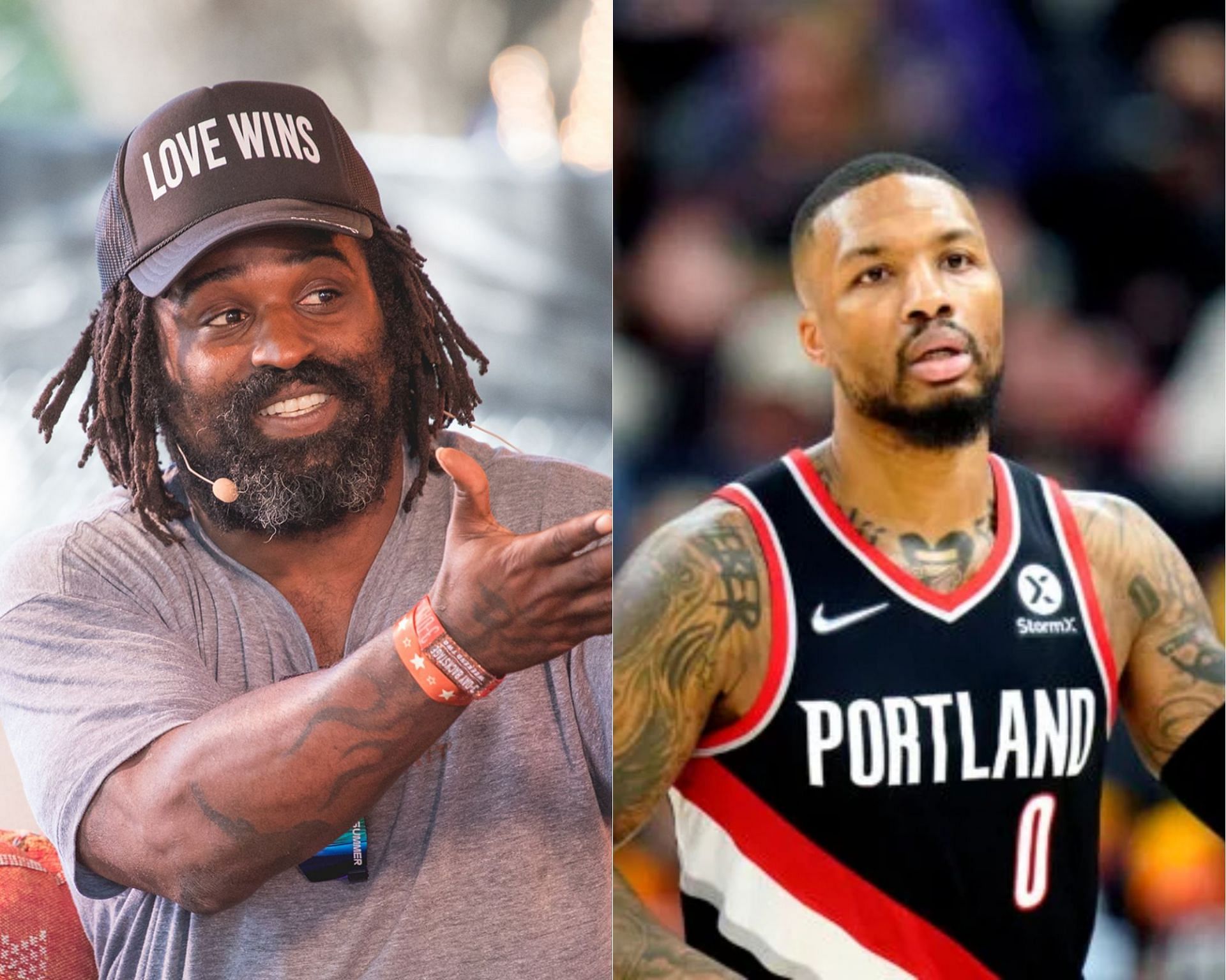 Ricky Williams has found a supporter in Damian Lillard