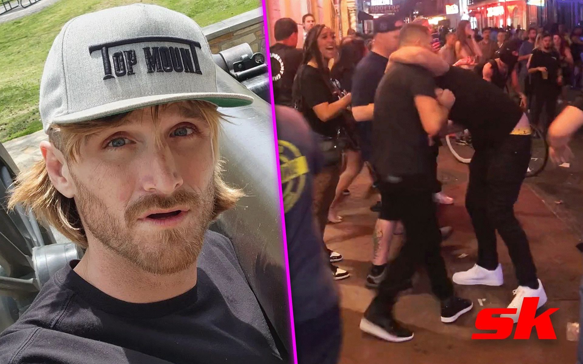 Logan Paul lookalike who got choked out by Nate Diaz [Image courtesy: @not_logan_paul on Instagram, @FearedBuck on Twitter]