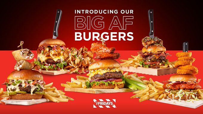 TGI Fridays Big AF Burgers line-up: Varieties, price, availability, and ...