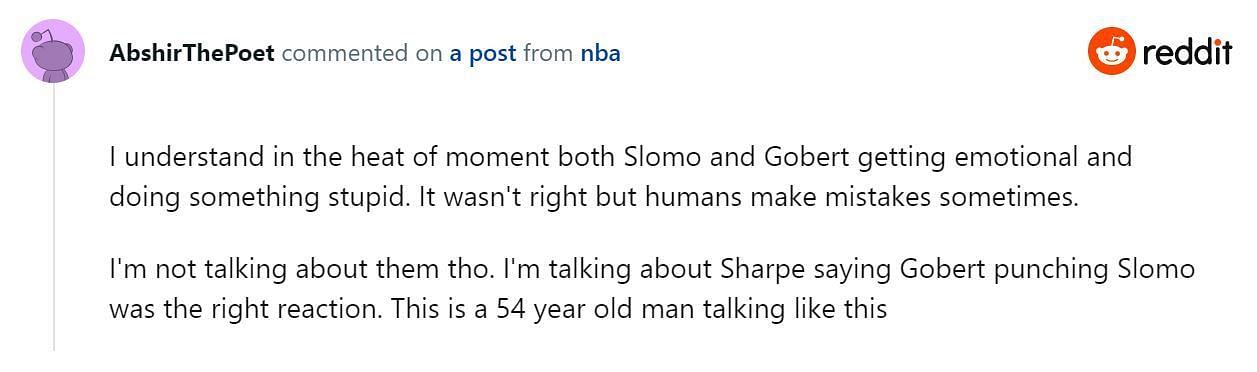Anti-Shannon Sharpe Comment No. 4