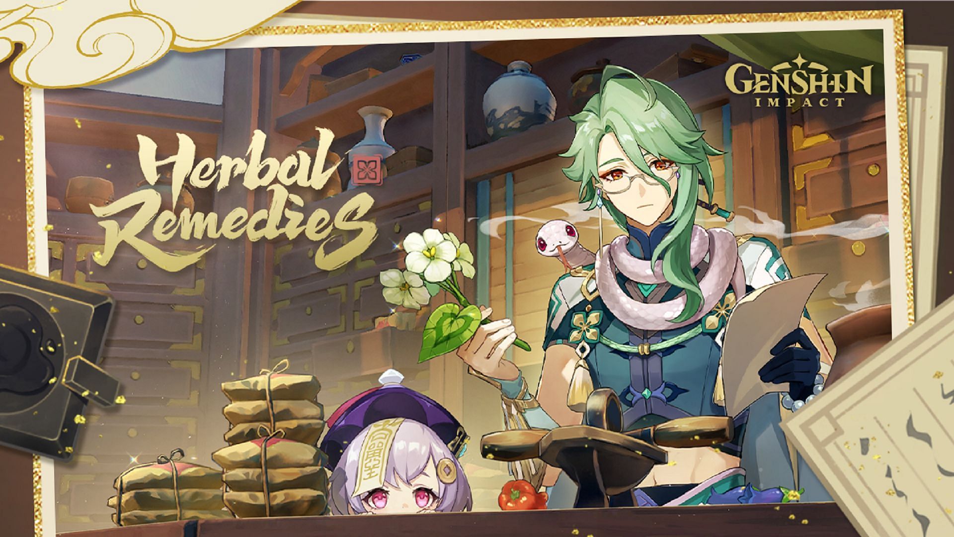 Herbal Remedies web event guide (Image via HoYoverse)