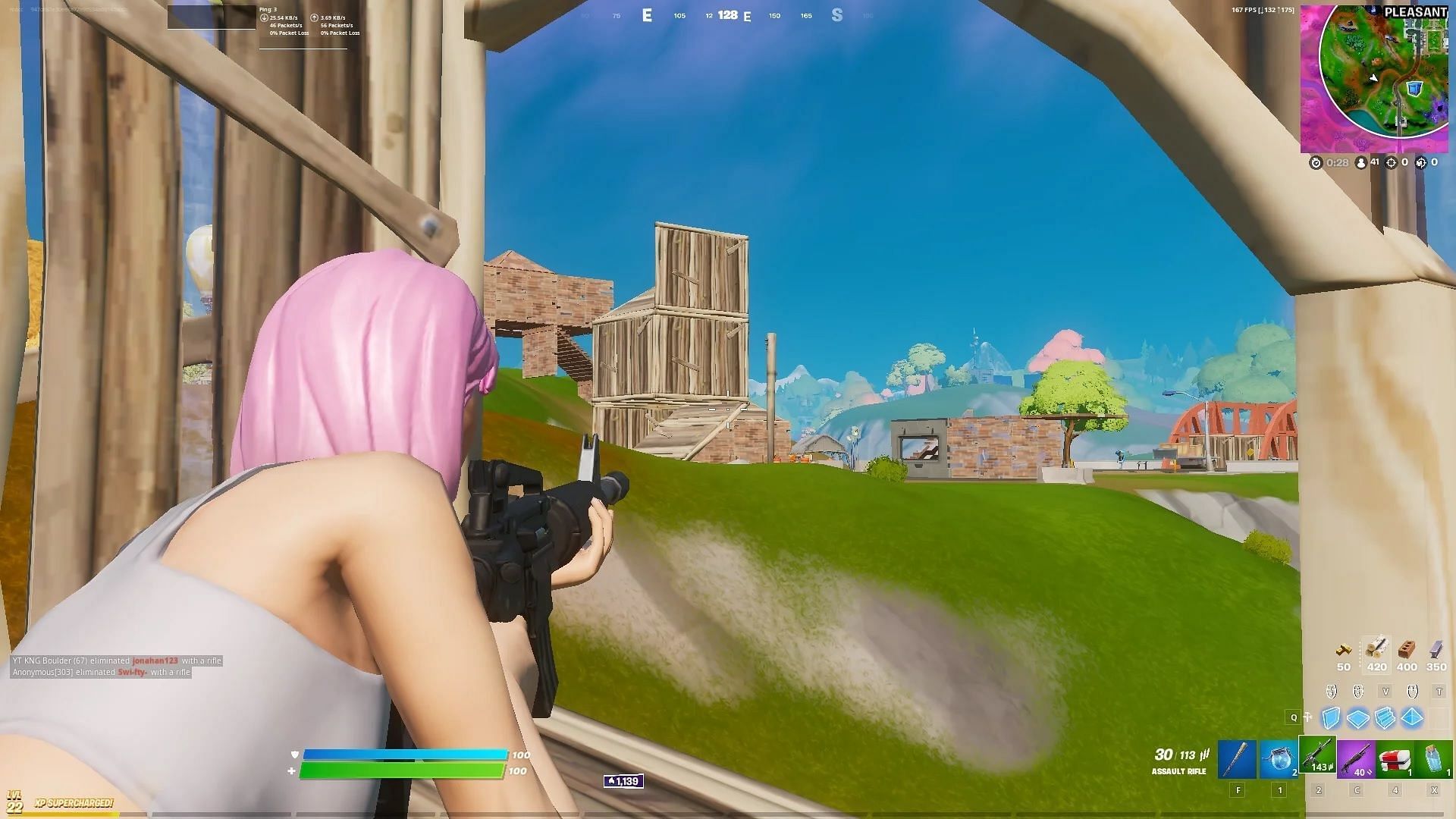 Peeking from the left side is a mistake many players frequently make (Image via Epic Games)