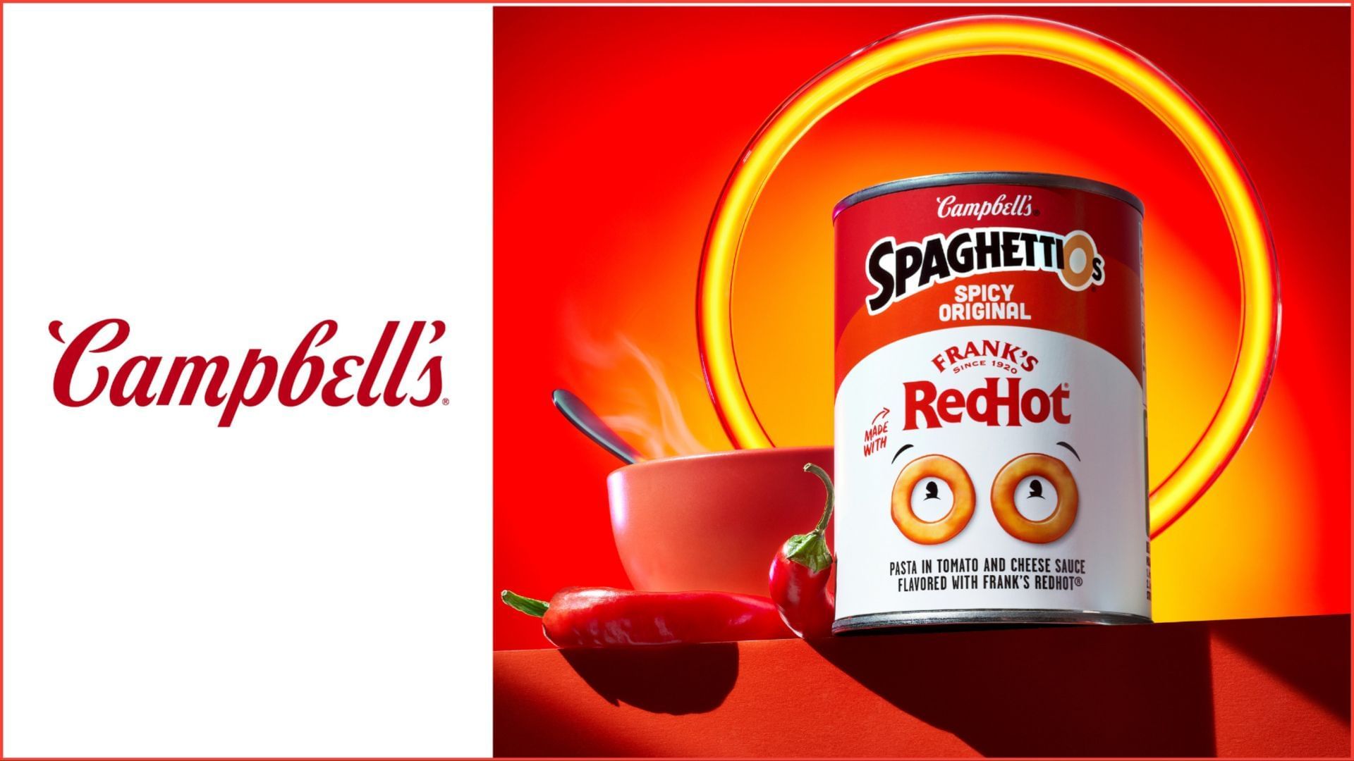 Campbell's SpaghettiOs Spicy Original made with Frank's RedHot