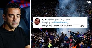 "Joke club" "Why do you hate us so bad?" - Barcelona fans accuse Xavi of 'being in love' with summer signing as he starts against Atletico Madrid