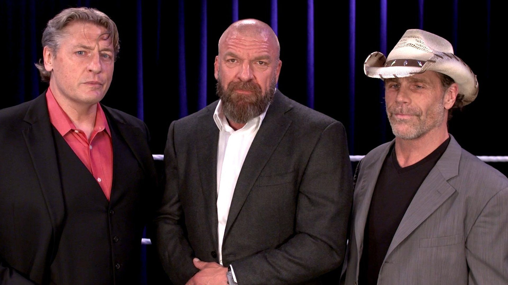 William Regal with Triple H and Shawn Michaels