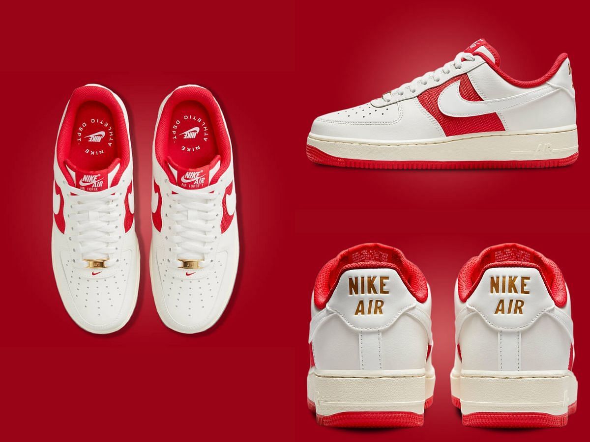 Athletic Department: Nike Air Force 1 Low Athletic Department “White Red”  shoes: Where to get, price, and more details explored