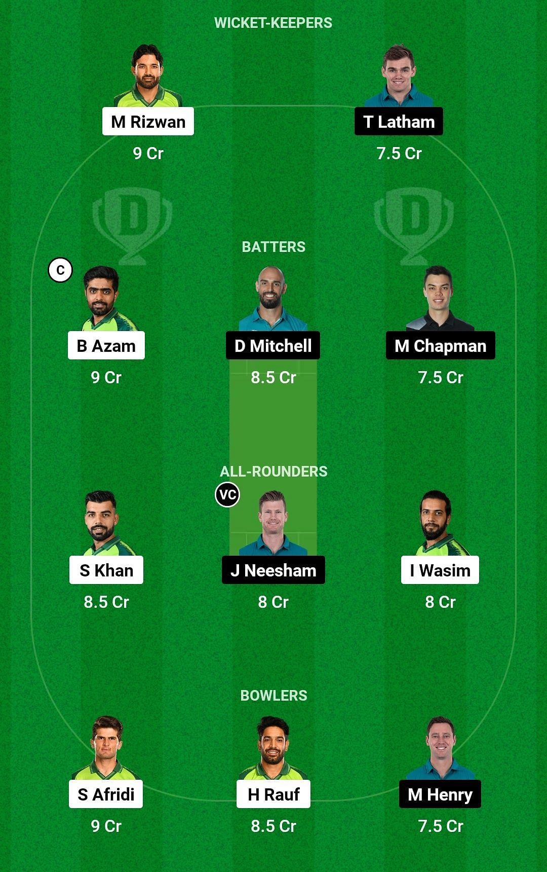 PAK vs NZ Dream11 Prediction Team, Head To Head League