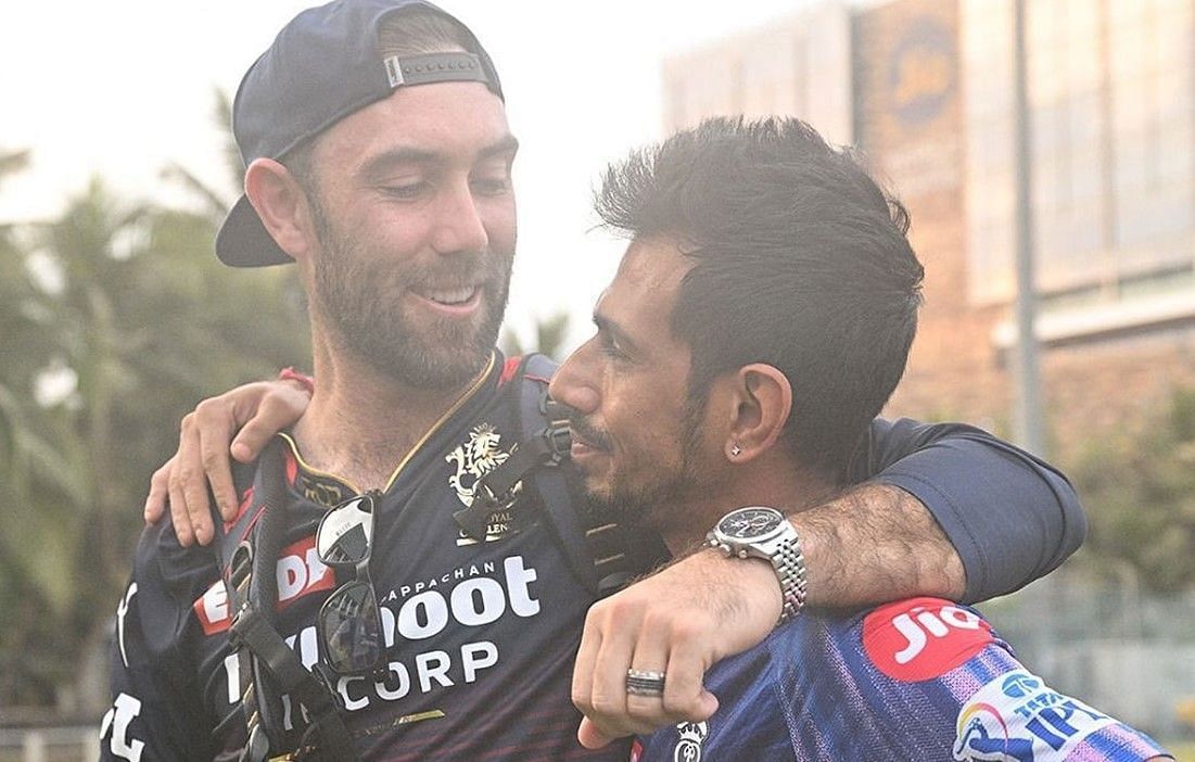 Glenn Maxwell and Yuzvendra Chahal (Credits: Twitter) 