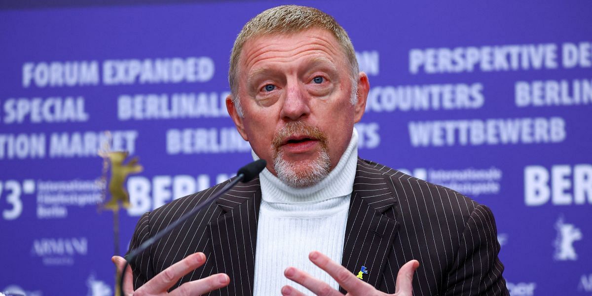 Boris Becker pictured during an interview.